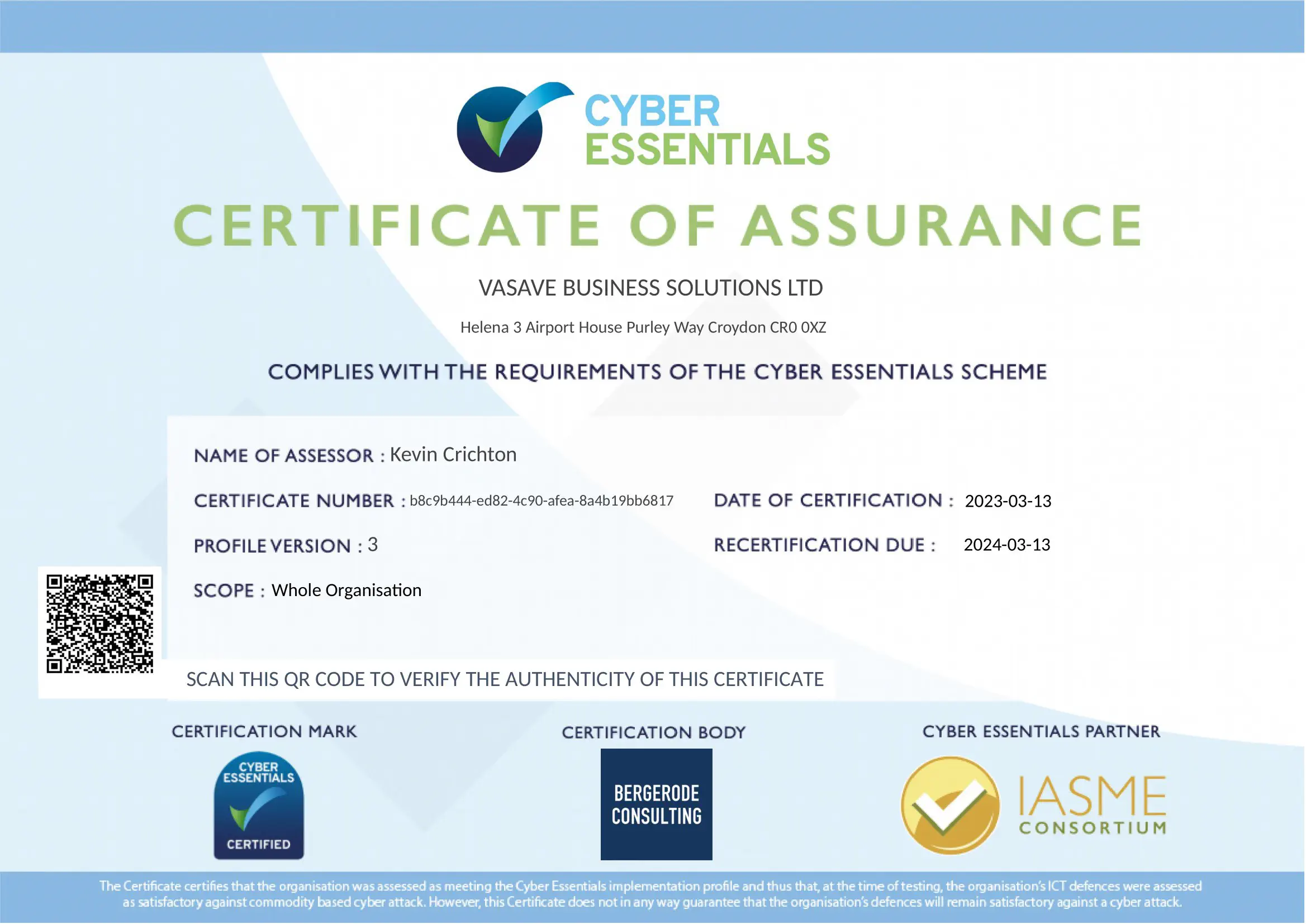 Cyber Essentials Badge